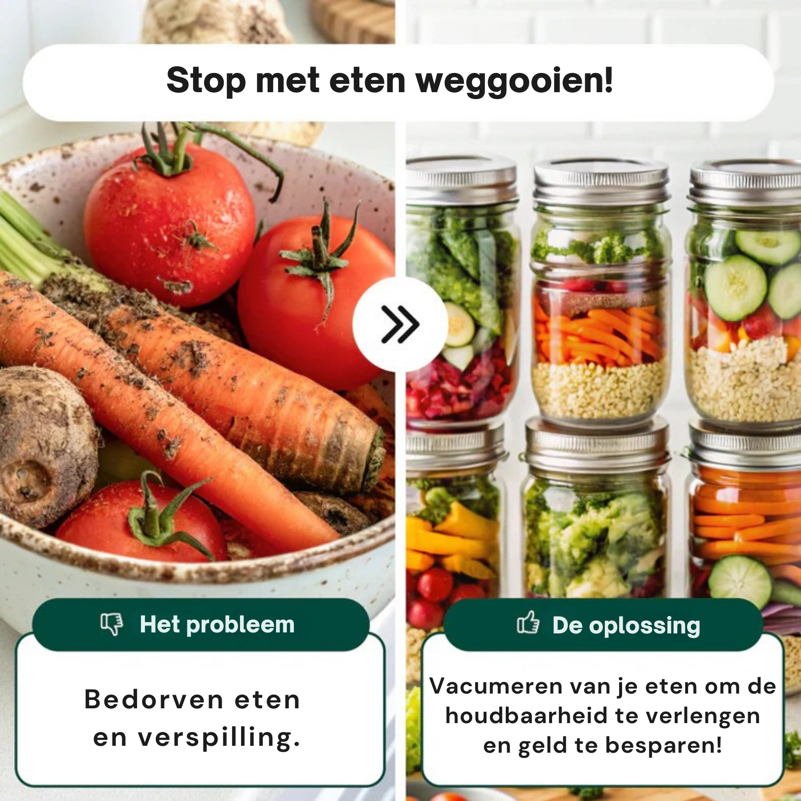 Freshguard™ Vacuümsealer - Houd je eten langer vers!