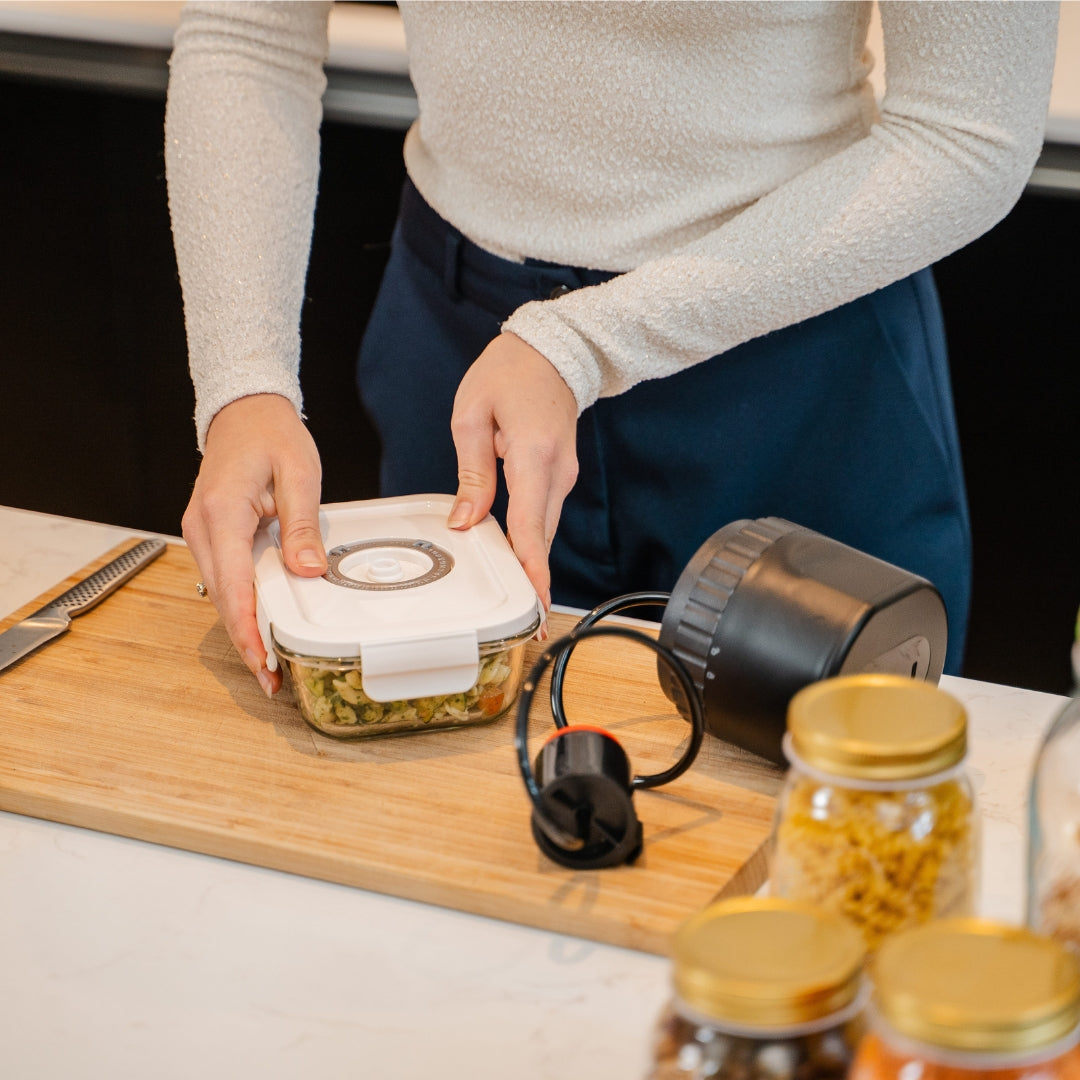 Glazen vacuüm vershoudbak