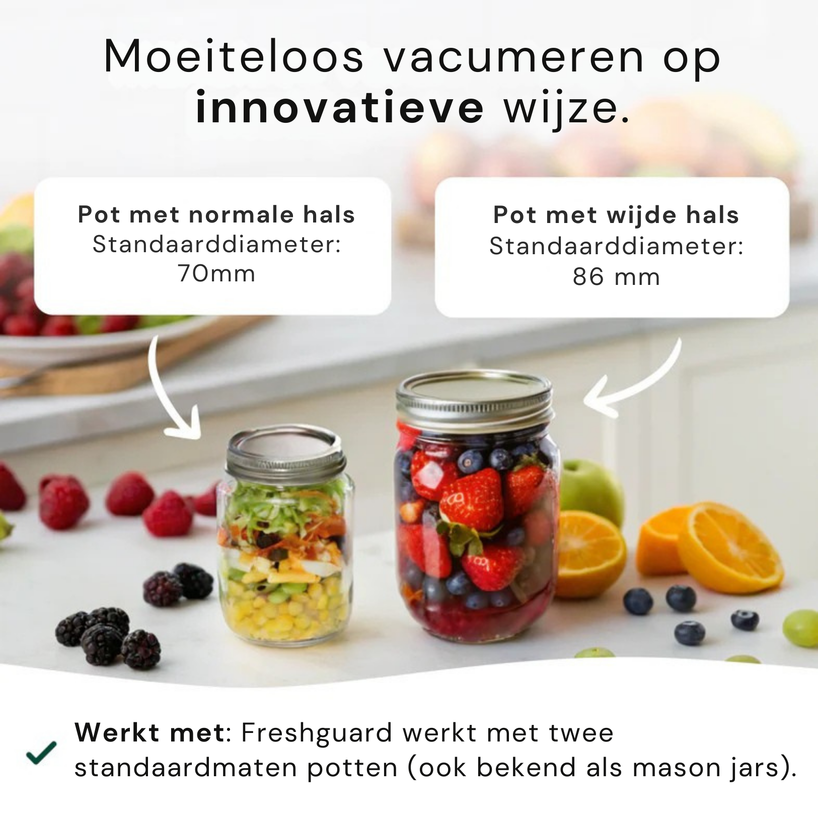 Freshguard™ Vacuümsealer - Houd je eten langer vers!