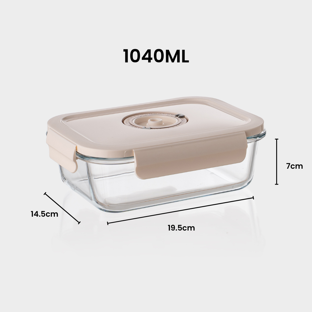 Glazen vacuüm vershoudbak