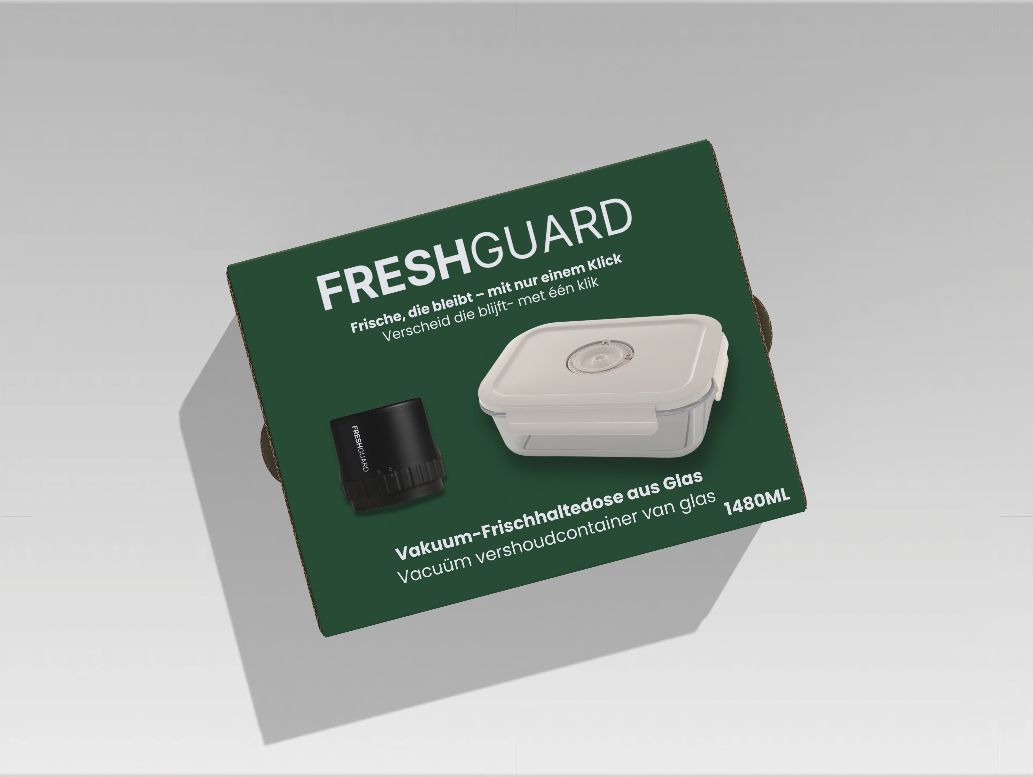 Glazen vacuüm vershoudbak