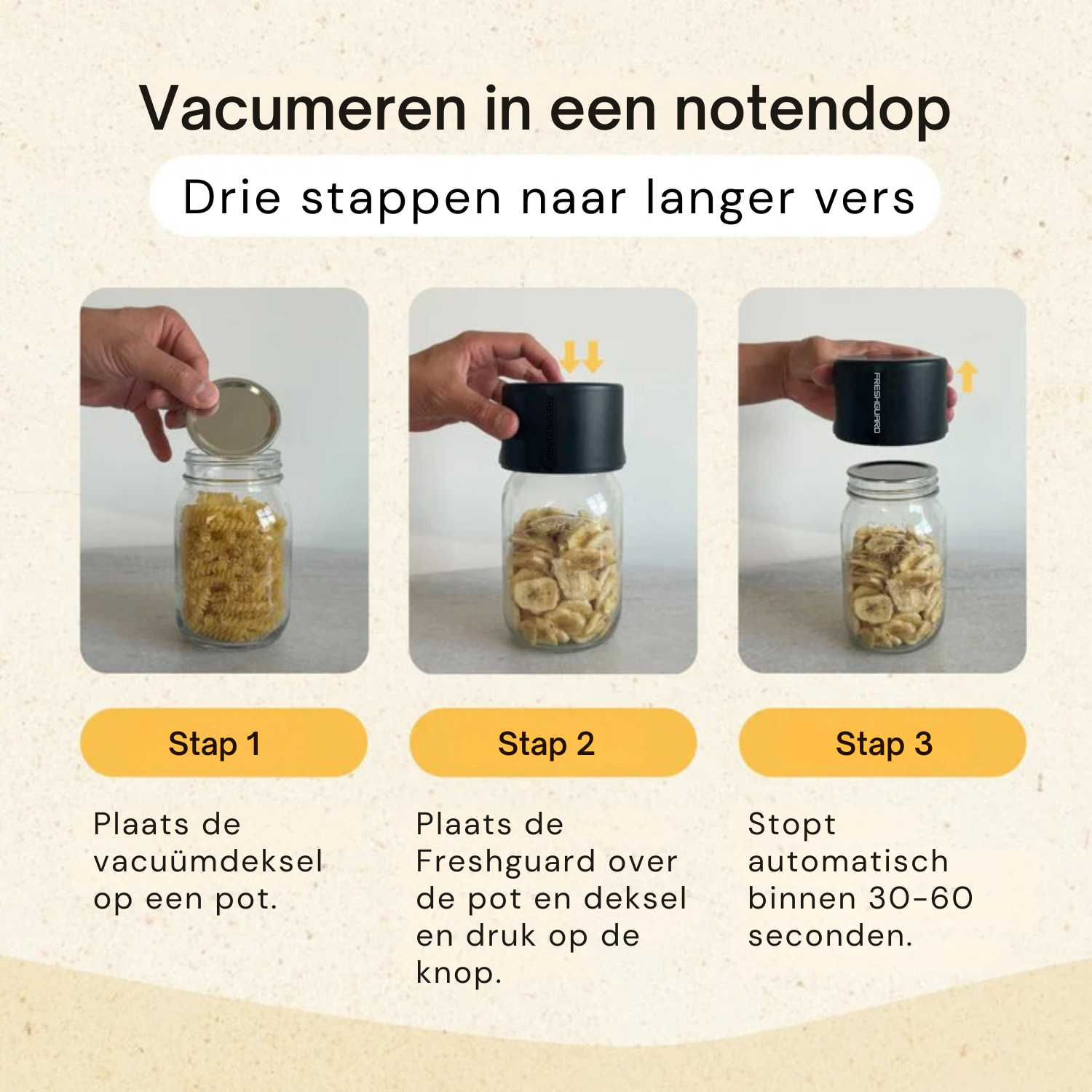 Freshguard™ Vacuümsealer - Houd je eten langer vers!